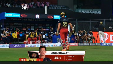 M13: RR vs RCB – Anuj Rawat Wicket