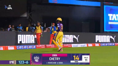 Wicket: Match 9, Royal Challengers Bengaluru vs UP Warriorz, WPL 2025: Uma Chetry Wicket