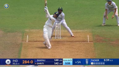 IND-W vs SA-W 2024, 1st Test: Smriti Mandhana Six