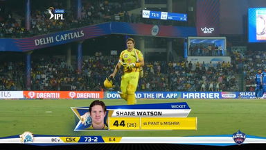 M05: DC vs CSK – Shane Watson Wicket
