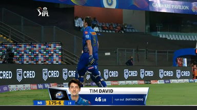 M65: MI vs SRH – Tim David Wicket