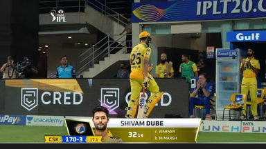 M55: CSK vs DC – Shivam Dube Wicket