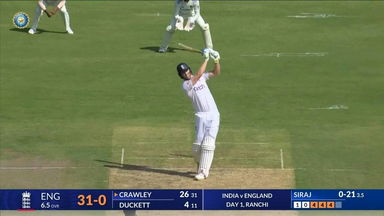 IND vs ENG 2024, 4TH Test: Zak Crawley Six