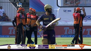 M38: SRH vs KKR – Dinesh Karthik Wicket