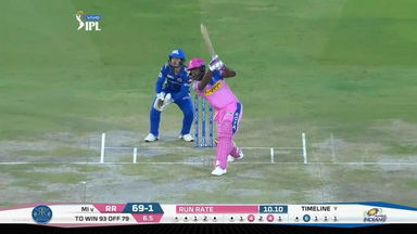 M36: RR vs MI – Sanju Samson Six