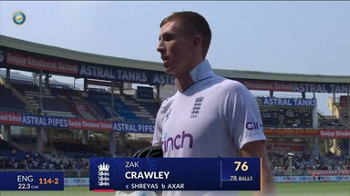 IND vs ENG 2024, 2ND Test: Zak Crawley Wicket