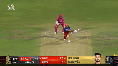 M19: RR vs RCB – Virat Kohli Six
