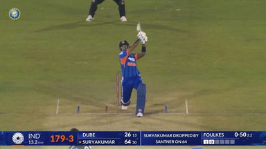 IND vs NZ 2026, 2nd T20I: Suryakumar Yadav Six