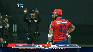 M9: MI vs GL – Brendon McCullum Wicket