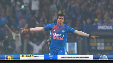 IND vs SL 2020, 3rd T20I: Fall of wickets