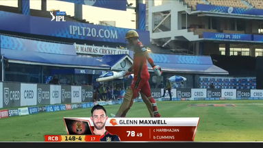 M10: RCB vs KKR   – Glenn Maxwell Wicket