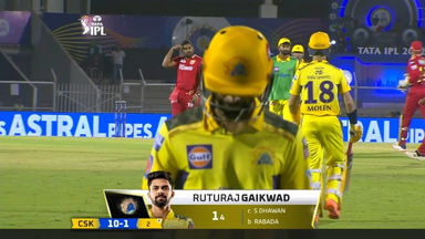M11: CSK vs PBKS – Ruturaj Gaikwad Wicket