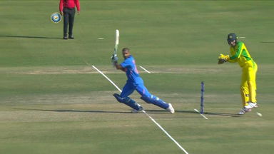 Dhawan welcomes Labuschagne with a FOUR