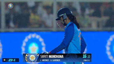 IND-W vs AUS-W 2022, 4TH T20I: Smriti Mandhana Wicket