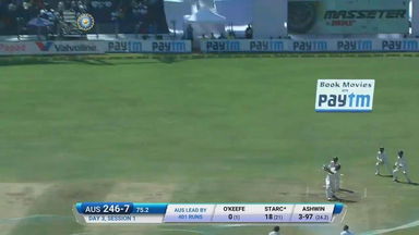 IND vs AUS 2017 - 1st Test Day 3 : Mitchell Starc six