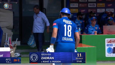 IND vs AFG 2026, 3rd ODI: Ibrahim Zadran Wicket