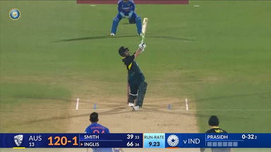 IND vs AUS 2023-24, 1ST T20I: Josh Inglis Six