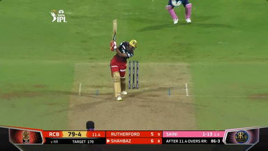 M13: RR vs RCB – Shahbaz Ahmed Six