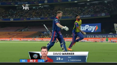M55: CSK vs DC – David Warner Wicket