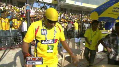 Match 13 CSK vs RCB – Agarwal's Wicket