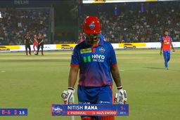 IPL 2026 M39: DC vs RCB - Nitish Rana Wicket