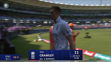 IND vs ENG 2024, 3RD Test: Zak Crawley Wicket
