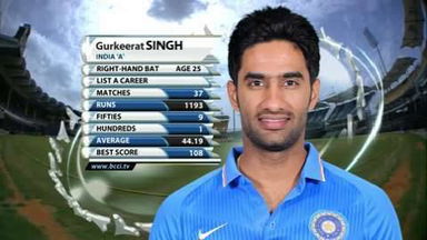 India 'A' vs Aus 'A' - Final ODI : Gurkeerat Singh - 87*(85)