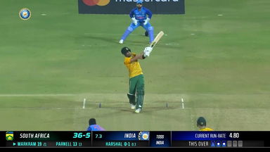 IND vs SA 2022, 1ST T20I: Aiden Markram Six