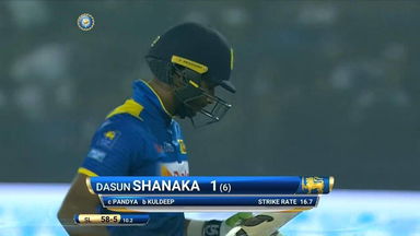 IND vs SL 2017, 1st T20I: Dasun Shanaka Wicket
