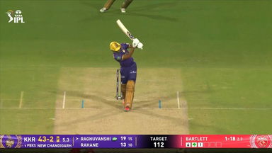 IPL 2025 M31: PBKS vs KKR - Angkrish Raghuvanshi Six