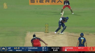 IPL 2026 M34: RCB vs GT - Sai Sudharsan Six