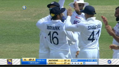 IND vs SL 2022, 1st Test: SL 2nd Innings Fall of Wickets