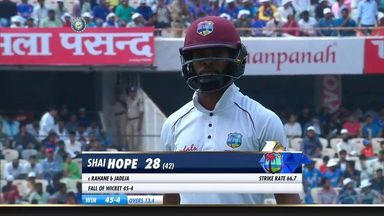 IND vs WI 2018, 2nd Test Day 3: Shai Hope Wicket