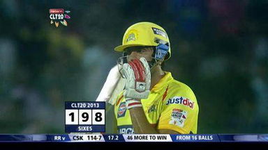 M21: RR vs CSK –  Ravichandran Ashwin Six