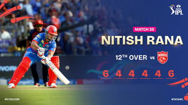 6 balls, 6 boundaries! Nitish SMASHES 28 in an over