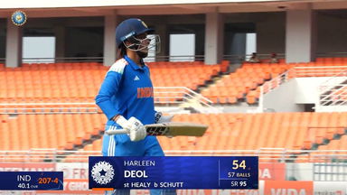 IND-W vs AUS-W 2025, 1st ODI: Harleen Deol Wicket