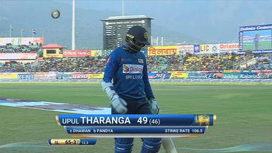 IND vs SL 2017, 1st ODI: Upul Tharanga Wicket