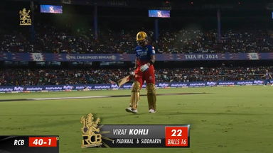 M15: RCB vs LSG – Virat Kohli Wicket