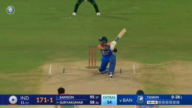 IND vs BAN 2024, 3rd T20I: Suryakumar Yadav Six