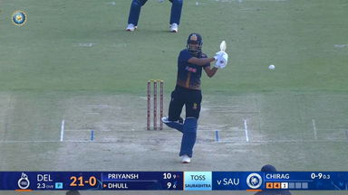 SMAT 2025, Delhi vs Saurashtra: In-form Yash Dhull sets the tone with 47(31)