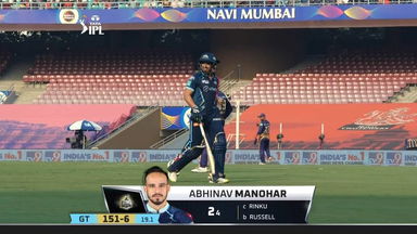 M35: KKR vs GT – Abhinav Manohar Wicket