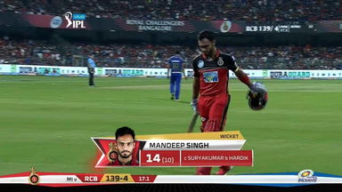 M31: RCB vs MI – Mandeep Singh Wicket