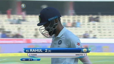 IND vs BAN 2017 - 1st Test day 1 : KL Rahul Wicket