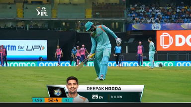 M20: RR vs LSG – Deepak Hooda Wicket