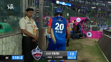 M56: DC vs RR  – Axar Patel Wicket