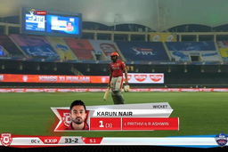 M02: DC vs KXIP – Karun Nair Wicket