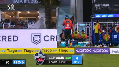 M03: LSG vs DC – Aman Khan Wicket