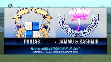 Ranji Trophy  2022/23, Punjab vs J & K Day 2: Match Highlights