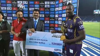 M14: KXIP vs KKR – Man Of The Match – Andre Russell