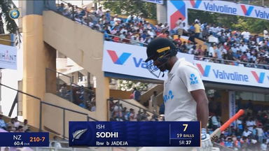 IND vs NZ 2024, 3rd Test: Ish Sodhi Wicket